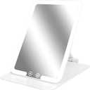 Foldable LED Makeup Mirror with Smart Sensor, 3 Light Modes, Rechargeable Travel Vanity Mirror for Desk & Travel