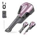 Shop-Vac S3 20V Handheld Vacuum Cordless, Rotatable Nozzle, Dual-Speed Powerful Portable Car Vacuum Rechargeable, Wall-Mounted Lightweight Hand Vacuum for Home & Car, LED, HEPA Filter, Purple