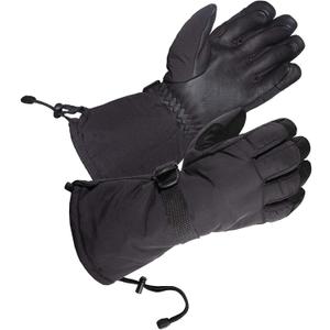 SKYDEER Waterproof and Windproof Genuine Deerskin Leather Ski Gloves with 150G 3M Thinsulate Insulation (SD8648T) (Large, SD8659T)