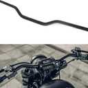 Motorcycle Handlebar 7/8" 22mm Cafe Racer Handlebars Low Rise Drag Bars Universal For Cafe Race Bobber Motocross Dirt Pit Bike ATV Ebike Mini Bike Black