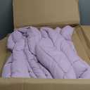 Bedsure Comforter Duvet Insert - Quilted Comforters King Size, All Season Duvet, GentleSoft Down Alternative Bedding, with 8 Tabs, Gifts for Women/Men, Light Purple, King 90 x 102 Inches