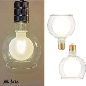 SD LUX Large Globe G40 Vintage LED Light Bulb 8W 1000LM(Equl.100W), Dimmable Oversized Giant Decorative Edison Bulb for Pedant Lighting or Floor Lamp, E26 Soft White 3000k, 2 Pack (Frosted, 2 Pack)