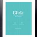 LaVie Home 20x28 Poster Frame Black, Display Pictures 18x24 with Mat or 20x28 Without Mat, Stable and Sturdy Picture Frame with Polished Plexiglass, Horizontal and Vertical Format of The Wall（1 Pack）