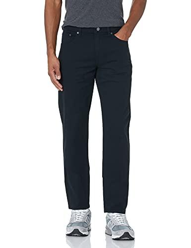 Amazon Essentials Men's Athletic-Fit 5-Pocket Stretch Twill Work Pants, Big & Tall, Black, 40W x 32L