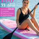 FunWater 8'/10'/10'6"/11'6" Inflatable Stand Up Paddle Board with Premium SUP Paddleboard Accessories, Wide Stable Anti-Slip EVA Deck,Paddle Boards for Adults & Youth of All Skill Levels
