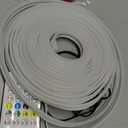 Neon Rope Lights, 19.68FT RGB Led Strip Lights, Waterproof IP67, DIY Design, Music Sync, 24 Keys Remote Control, Multiple Modes, for Living Room, Bedroom, Holiday Decoration