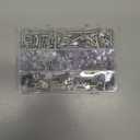 Swpeet 160Pcs 6 Styles Shelf Pins Assortment Kit, Top Quality Nickel Plated Shelf Bracket Pegs Cabinet Furniture Shelf Pins Support for Shelf Holes on Cabinets, Entertainment Centers