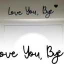 Love You Bye Sign Above Door: Rustic Wood Over Door Home Decor Boho wall decor For Wall Art living Room Bedroom  Gifts for Lover & Family