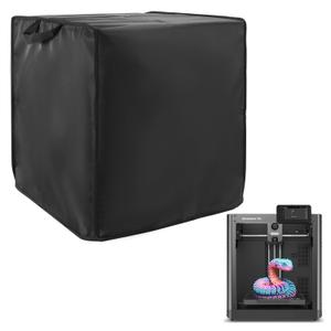3D Printer Cover,Compatible with FLASHFORGE 5M/Creality,600D Heavy-Duty Nylon,Dust Protective Accessories Anti-Static Equipment Protector Insulation,for 3D Printer Case (17.7Lx16.9Wx18.9H Inch,Black)