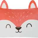 Saint Eve Kids Pillow Pals - Cute & Super Soft Animal Friends Decorative Fluffy Pillow Covers for Girls and Boys & Toddlers Beds, Playroom and Nap Time, Sensory Toys for Kids, Sly the Fox