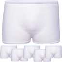 Knit Mesh Underpants [5 Pack] Disposable Underwear for Postpartum, Hospital Recovery, Incontinence, Maternity - High Waisted, Soft, Stretchy, Breathable Under Garments - Washable Multiple Times (M/L)