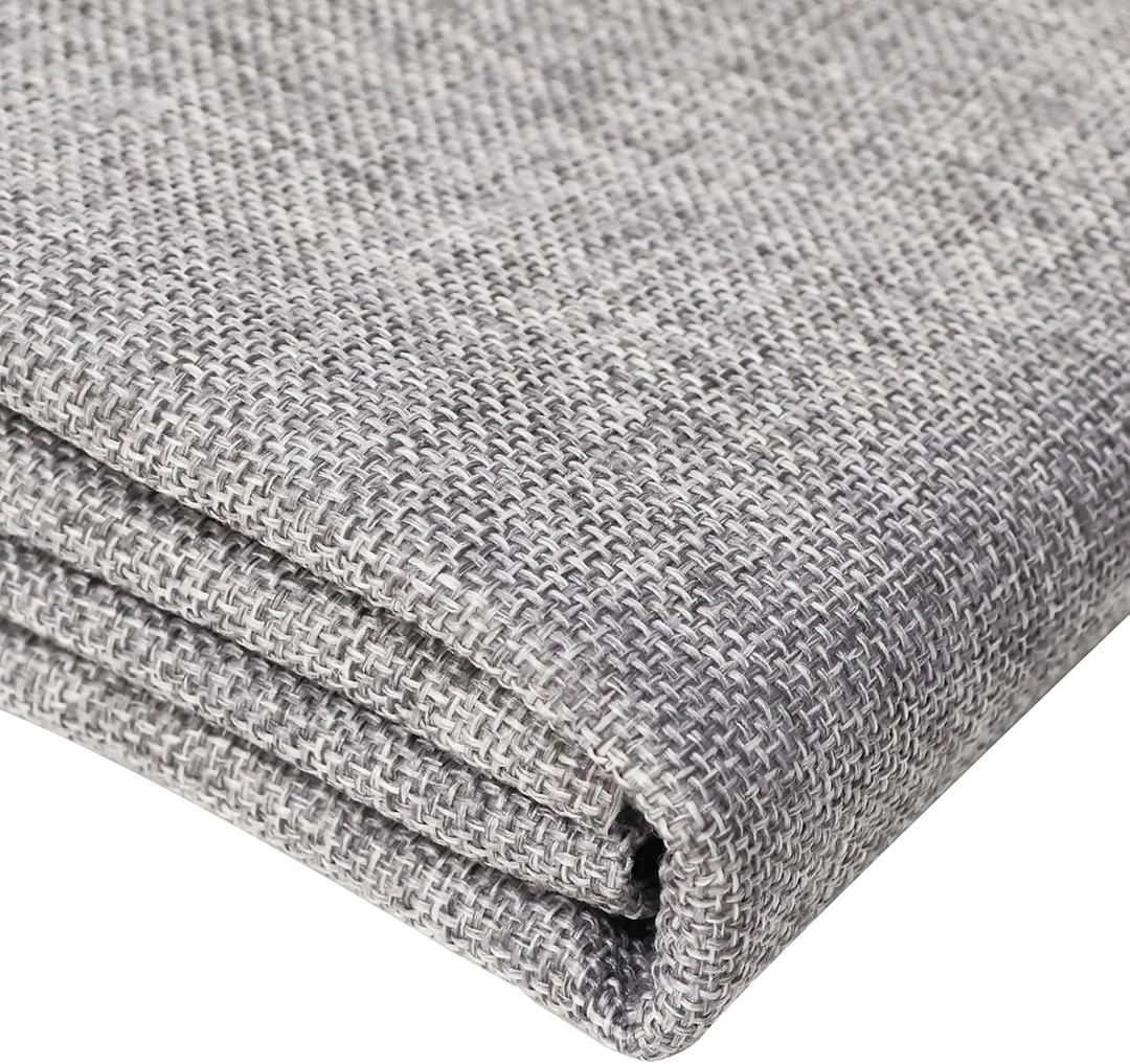 80x57 Inchess Natural Thickened Fabric Premium Linen Liner Multi-Purpose Linen Fiber Material for Gardening Wedding Table Runners Home Party Decorations Christmas (Light Grey)