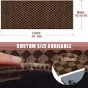 Runner Rug 2 ft x 10 ft Carpet Runners, Indoor/Outdoor Hallway Kitchen Entryway Bedroom Area Rugs with Non-Slip Rubber Backing, Garage mat, Checkered Brown, Custom