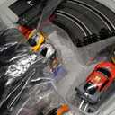 Slot Car Race Track 1:43 Scale For Kids LED Tracks Electric Powered Dual Racing 4 Cars with Headlights Toy Big Track Sets Gift for Boys Children 6+ Years Old