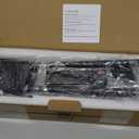 Battery Operated Wall Sconces Set of 2,  12000mAh Rotatable Picture Lights with Remote Control, Dimmable 3000-6500K LED Rechargeable Wall Lights for Living Room Bedroom Mirror, 28.3In (Black)