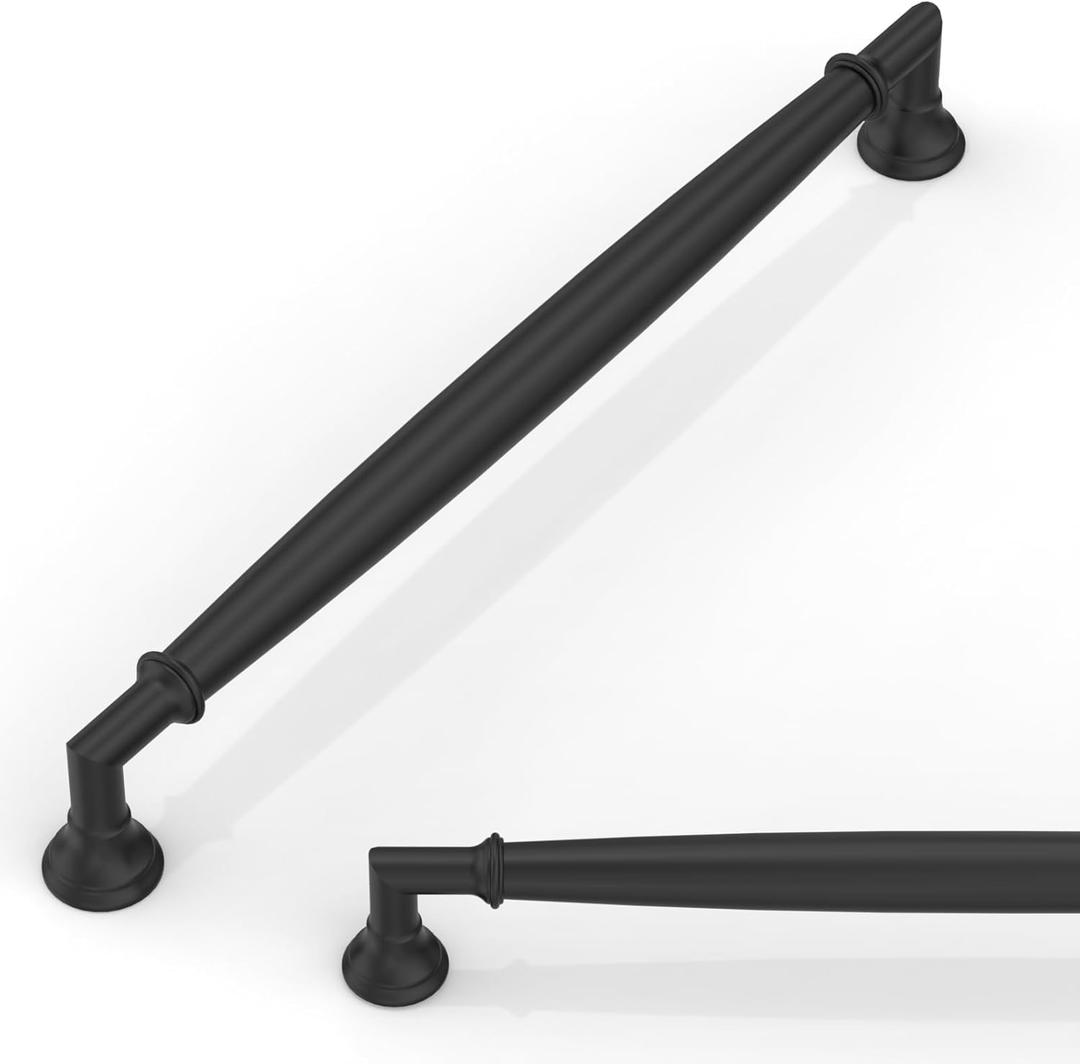 10 Pack Matte Black Cabinet Pulls 7.5 Inch(192mm) Kitchen Cabinet Handles Cabinet Hardware for Drawer Pulls