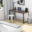 SHW Mission 40-Inch Home Office Computer Desk, Walnut