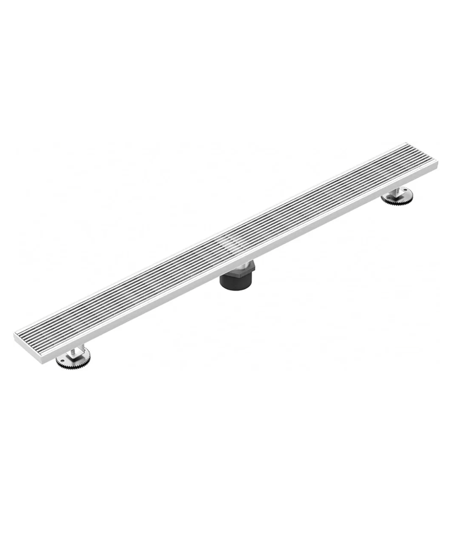 304 Stainless Steel Linear Shower Drain, Bathroom Drain with Removable Grate & Hair Catcher, Waterproof Tile Floor Drain, CUPC Certified (Brushed Finish, 36 Inch)