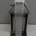 Solar Lantern Outdoor Garden Hanging Lights 11" Waterproof LED Vintage Flickering Flameless Lanterns for Patio, Table, Party, Garden, Yard, Lawn