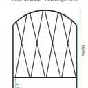 24 Pack Decorative Garden Fence Animal Barrier,25ft(L) x 16in(H) Rustproof Metal Wire No Dig Fence Border for Dogs,Anti Digging Flower Edging for Outdoor,Landscape,Patio & Yard,Arched