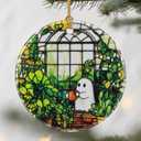 Halloween Ghost Ornaments & Christmas Ornaments: Christmas Tree Ornaments, Holiday Decor for Plant Lovers, Stocking Stuffers, Gift Ideas, Xmas Gifts & Gifts for Plant Lovers and Mom