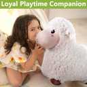 Bouncy Pals Sheep Hopping Horse, Toddler Boy Girls Inflatable Bouncing Farm Animal Hopper, Kids Outdoor Jumping Lamb Toy, Indoor Plush Ride on Bouncer, Birthday Gifts for 18 24 Months 2 3 4 5 Year Old