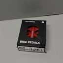 ROCKBROS Mountain Bike Pedals MTB Pedals Lightweight Nylon Composite Bicycle Flat Pedals 9/16" DU Bearing Bike Platform Pedals for BMX MTB Mountain Road Bike (Red)