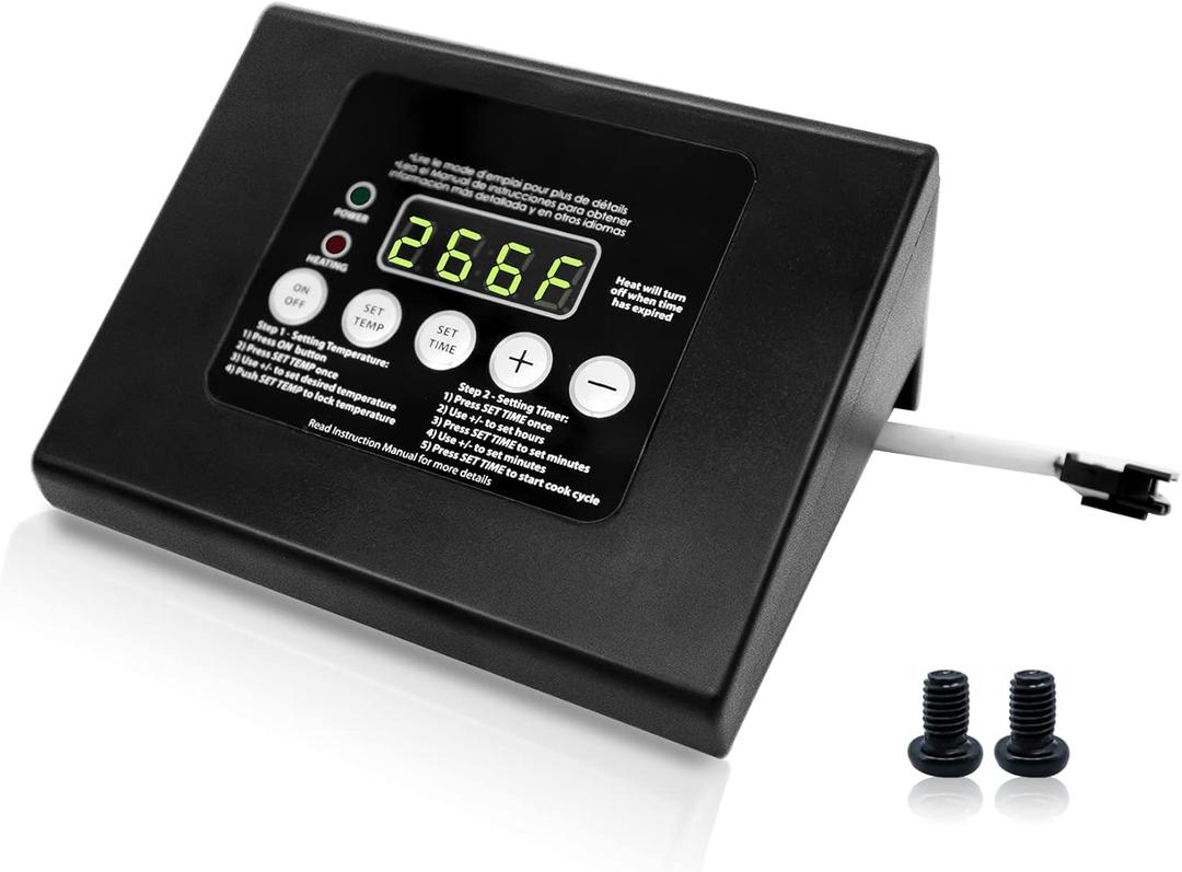 990050048 Digital Control Panel Replacement Parts, Compatible with Masterbuilt MB ESQ30B, ESQ30S, 20070106, 20070206, 20072010, 20070910 and More Electric Smoker Grill Models Controller