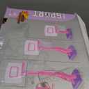 Toddler Girl Basketball Hoop Indoor Pink Adjustable Mini Basketball Goal with Ball Pump for Outdoor Poolside Toys Backyard Game Outside Basketball Toy for Kids Age 3-5 6 7 4-8 Birthday Gift