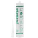 Clear BioSeal 100% Silicone Sealant Caulk Kitchen and Bath Grade, Waterproof and No Odor No Color Change 10.1 Ounce Cartridge, Clear