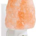 Pure Himalayan Salt Works 100% Natural Himalayan Night Light, Natural Cut Salt Stone with 360 Rotating Wall Plug, Includes Night Light Bulb, 2 Round x 3.9 H