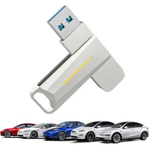 3.2 USB Flash Drive for Tesla Model 3/Y/S/X, [Universal Model] 128GB, 200MB/S Memory Stick Compatible for Car Audio System & Dashcam Sentry Mode, Laptop, Tablet, Smart TV and Gaming Console