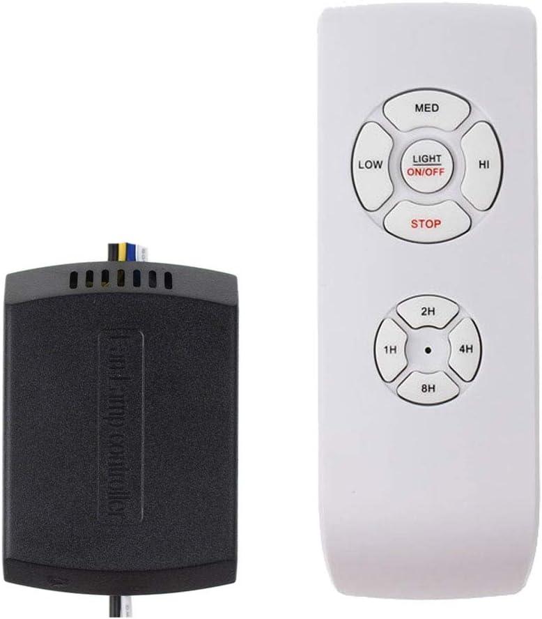Ceiling Fan Remote Control Kit, Small Size Universal Speed, Light & Timing 3 in 1 Wireless Control, for Harbor Breeze Hunter Hampton Bay Lichler Ceiling Fans Light Remote
