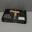 Realistic Toy Gun for Nerf Gun's Soft Bullets, Automatic MP9 Toy Set with 100 Soft Darts, 2 Magazines, Scope, High Capacity Battery, Electric Toy Machine Gun for Kids Age 6-12