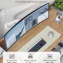 monTEK Heavy-Duty Monitor Arm for 17-57" Ultrawide Curved Screen, Supports up to 59.4 lbs, Adjustable Gas Spring Arm, 75/100 VESA Mount, Clamp & Grommet Desk Monitor Mount Single, White