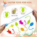 Easter Sticky Hands Bulk 42 PCS Party Favors for Kids Easter Egg Fillers Basket Stuffers Stretchy Sticky Hand Toy Goodie Bag Stuffers Classroom Prizes for Kids Toys Carnival Birthday Party Supplies