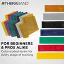 THERABAND Professional Resistance Bands Set, 7 Pack 6 ft Exercise Bands for Working Out, Stretch Bands for Physical Therapy, Pilates & Full Body Workout, Levels 17