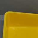 LoopTime Large Cat Litter Box with High Sides, Cat Boxes for Indoor Cats, Cat Litter Pan for Kitty, Litter Box with Low Entry, Easy to Clean, Anti-Splashing (Yellow), 8 Pack