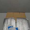 Honoson 2 Pcs Thermal Insulated Shipping Boxes for Frozen Food with Ice Pack and Aluminum Foil Liner for Shipping Big Cold Pack Cooler Mailing Boxes for Moving Hot Frozen Food (6'' X 5'' X 6.5'')