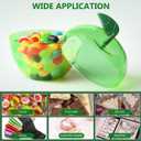 Layhit 30 Pack Large Apple Plastic Containers Teacher Appreciation Gift Candy Box Bulk Mixed Colors Candy Jars with Lids Thank You Gift for Teacher's Day End of Year Party Decor(4.3 x 4.9 Inches)