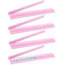 Leinuosen Wooden Mahjong Racks with Pushers 4 Set Magnet American Mahjong Tile Rack and Magnetically Attached Pushers Painted Tile Holders for Players Gift Family Night (Pink)
