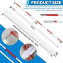 Shappy Volleyball Antenna Pole Set with Sleeve Collapsible Fiberglass