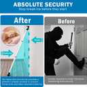 Heavy Duty Sliding Door Security Bar, Adjustable 23"-47" Security Window Stopper Jammer for Home & Travel, Door Lock Stick Bar with Anti-Slip 360 Base Fits All Floors, Hotel/Apartment Safety Device
