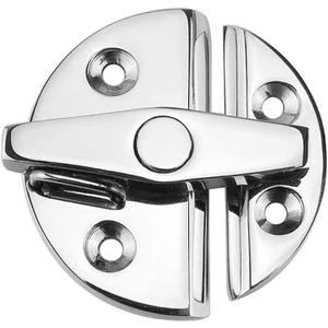 Marine Boat Door Catch Latch 316 Stainless Steel Door Latch Round 55mm Twist Lock Suit for Boat and Many External Cabinet Applications