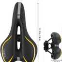 MSDADA Gel Bike Seat Bicycle Saddle, Bike Saddle for Men & Women, Waterproof Bicycle Seat Comfortable Soft Cushion for Road Bike, Cruiser, Mountain Bike, Exercise Bike, City Bikes