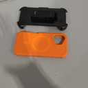 for iPhone 17 Case with Belt Clip, Compatible with Magsafe, Anti-Drop, Anti-Fingerprint, 3 in 1 Heavy Duty Shockproof Protection for iPhone 17 Case Rugged with Kickstand, Orange