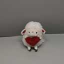 Apricot Lamb Love Lamb with Heart Stuffed Animals for Kids, Soft Cute Plush Toys for Baby Girl and Boy, Fluffy Love Lamb with Heart 6.3 Inches