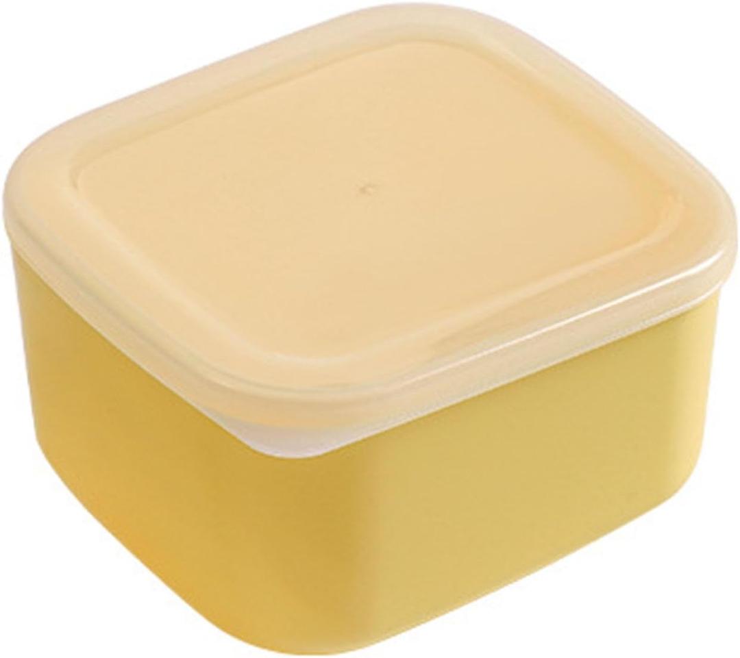 TOPINCN Cheese Holder, Airtight Sliced Cheese Container with Lid, Plastic Refrigerator Storage Box for Cheese, Vegetables, Fruits, Cheese Storage Box for Fridge (S) 