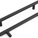 homdiy 40 Pack Black Cabinet Pulls Kitchen Cabinet Handles Black Cupboard Handles 7-1/2in(192mm) Hole Centers Stainless Steel