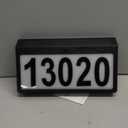 Solar Address Sign, Lighted Address Plaque Outdoor Waterproof, Illuminated Double Color Address Numbers, House Numbers for Home Street Mailbox Outside (6.5 IN(wall mounted))